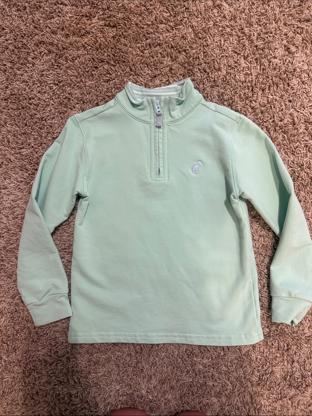 The Beaufort Bonnet Company Grace Bay Green half zip, size 5 - Picture 2 of 5